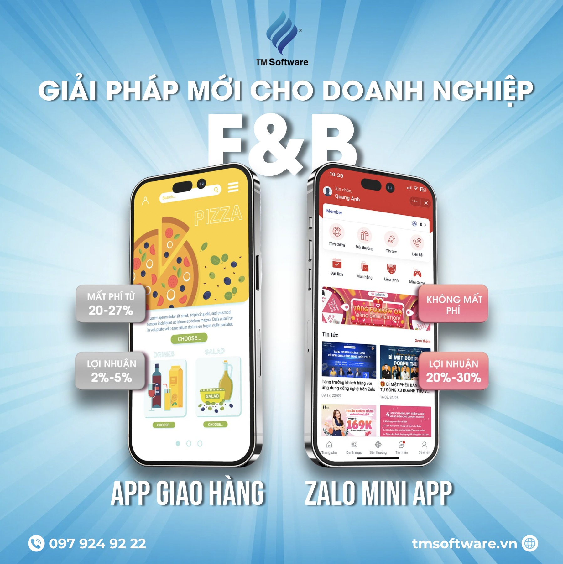 GIẢI PHÁP MỚI CHO DOANH NGHIỆP F&B